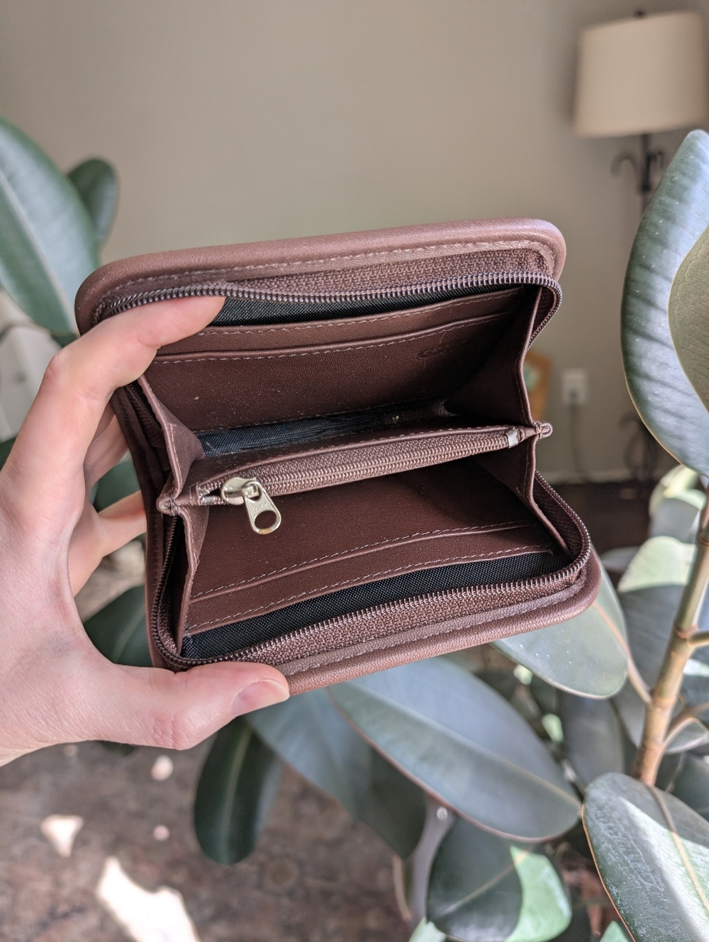 🤎 Coach Mahogany Neo Zip-Around Compact Clutch 🤎 - Picture 6 of 7